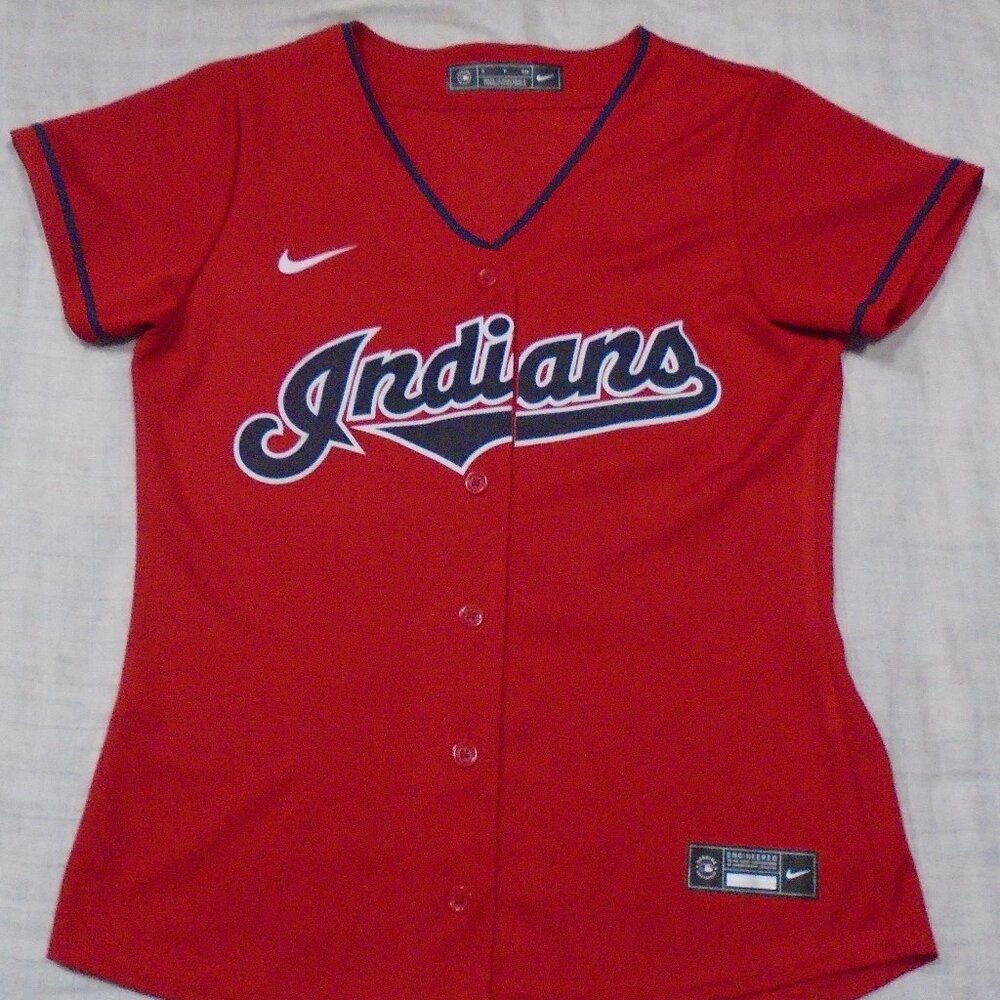 Austin Hedges Cleveland Indians Jersey Baseball Embroidered Size Small Women